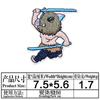 Junle Parche de Tela Bordado de Dibujos Animados Demon Slayer Etiqueta Bordada Estilo Japonés Capítulo Personaje de Anime Bordado Parche de Ropa Bordado