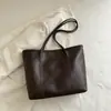 Bolsa Tote de Compartimento Grande de Alta Qualidade para Ir ao Trabalho, Nova Bolsa Tote Casual Simples Estilo Coreano para o Dia a Dia