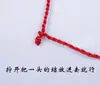 Pulsera pura tejida a mano pulsera de cuerda roja de moda pulsera para hombre y mujer cuerda de pulsera se puede usar colgante cuerda roja