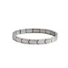 Bestseller transfronterizo, pulsera modular delgada de acero inoxidable de 7 mm, joyería europea y americana, no se decolora, pulsera unisex
