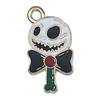 Colgante de Halloween con forma de calavera fantasma y murciélago, con 15 gotas de aceite, ideal para pulseras y llaveros.
