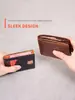 Em Estoque Transfronteiriço Nova Carteira Masculina de Negócios RFID Ultra Fina Dobrável Porta-Cartões Múltiplos Slots Portátil Simples Pequena Carteira