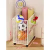 Cesta de Almacenamiento para Esterillas de Yoga Estante Móvil para Equipo de Fitness del Hogar Organizador de Herramientas Deportivas y Pelotas
