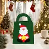 Bolsa de Fieltro Navideña Estilo Tiktok Transfronteriza, Bolso de Mano de Fieltro Creativo para Regalo de Nochebuena para Niños