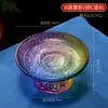 Yuanhui Buda Plato de Frutas de Vidrio de Colores Adornos Frontales de Buda Plato de Frutas con Suministro de Agua para el Hogar