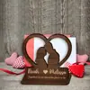 2025 Nueva Decoración Transfronteriza para Bodas y Día de San Valentín Regalo Conmemorativo de Madera para Pareja de Aniversario