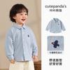 Camisas Infantis Panda Kaka Roupas de Outono para Crianças Camisas Casuais para Meninas Tops de Bebê para Primavera e Outono Roupas para Bebês e Crianças