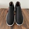 Zapatos de tela de Beijing para hombre, calzado de lona de invierno, forrados con vellón, gruesos y cálidos, informales, sin cordones, de algodón transpirable.