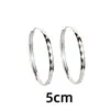 Brinco Grande de Argola com Diamante Vazado Ultra Leve para Menina OL Círculo Exagerado Simples Brincos de Corte Irregular Geométrico Fivela Grande de Orelha