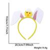 Diadema de Decoraciones de Pascua Diadema de Pollito de Dibujos Animados Huevo Conejito para Disfraz de Fiesta Navideña Infantil Accesorios para Fotos