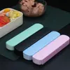 Juego de Cubiertos de Acero Inoxidable Caja de Almacenamiento para Estudiantes al Aire Libre Tenedor Cuchara Palillos Cubiertos Portátiles Juego de Tres Piezas Venta al por Mayor