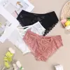 Ropa Interior Femenina de Lujo Transfronteriza Europea y Americana Estilo Francés, Encaje Calado Sexy Moda Transpirable Bragas para Mujer