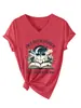 Soy un dragón de libros no Amazon wish sitio independiente moda casual camiseta de mujer con cuello en V y manga corta