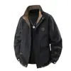 Chaqueta de Hombre de Moda Primavera y Otoño Nueva Cuello Alto Corta Casual Versátil Transfronteriza Juventud Popular Chaqueta