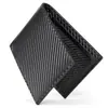Carteira RFID Anti-Roubo Novo Modelo Transfronteiriça Carteira de Couro Fibra de Carbono Couro Genuíno Estilo Vertical Slim 80% de desconto Carteira Masculina