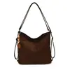 Bolsa grande estampada de leopardo, artística e moderna, estilo coreano, nova bolsa tote de moda feminina, bolsa de ombro e bolsa transversal casual versátil
