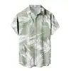 Camisa de Manga Corta Nueva de Venta Caliente para Hombre Vacaciones en Hawái Llamas Impresión 3D Casual Versátil Top para Hombre 2024
