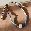 Tecido Moderno Divertido Costura Ajustável Colar Feminino Design de Nicho Corrente para Clavícula Pulseira de Enrolar Multicamadas Acessórios