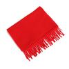 Bufanda Roja China Impresión de Logotipo Personalizado Bordado Reunión Anual Regalo de Apertura Bufanda Chal Rojo Grande Personalizado Venta al por Mayor