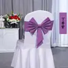 Funda Elástica Floral para Silla sin Atar con Lazo, Universal Engrosada para Hotel Banquete Boda