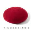 Boina 100% Cachemira Pura para Mujer, Versátil Cálida Otoño e Invierno Estilo Francés, Circunferencia de Cabeza Grande, Adelgazante, Gorro de Punto Grueso de Color Sólido