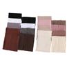Lenço longo de chiffon perolado de cor sólida, além de tampa elástica de cilindro da mesma cor, fivela magnética, lenço de terno integrado, fita conveniente