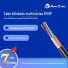 Fábrica direta GB RVVP fio blindado 6 condutores retardante de chama cabo de controle de sinal blindado
