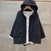 Corte Etiqueta Centro Comercial Mostrador Moda Tres Dimensional Cinta Sudadera con Capucha Abrigo Mujer Primavera y Otoño talla extra Delgado Algodón Lavado Suéter Cardigan