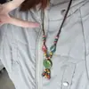 Novo Estilo Étnico Chinês Retrô Boêmio Corda de Cerâmica Jingdezhen Colar Acessórios de Alto Padrão Estilo Zen Feminino