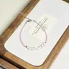 Collar de Perla de Agua Dulce Zircón Pétalo de Hada Súper Diseño Japonés Coreano de Nicho Cadena para Clavícula de Cristal con Cuentas Versátil