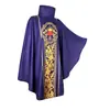 Monje Orante Cos Halloween Sacerdote Moda Religiosa Estampado Túnica cosplay Traje Cosplay