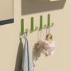 Gancho de pared transparente creativo sin perforaciones sin marcas fuerte capacidad de carga gancho para puerta sin clavos de PET estante de almacenamiento multifunción
