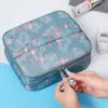 Bolsa de Cosméticos de Viaje Bolsa de Almacenamiento Portátil Viaje Portátil Pequeño para Dama Mini Estuche de Cosméticos Bolsa de Producto Neceser Estéreo