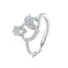 Anillo de amor con corona de princesa nuevo y popular transfronterizo para mujer estilo europeo y americano moda personalidad anillo de comida para comercio exterior