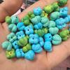Alta porcelana magnesita turquesa osmanthus lirio lirio orquídea accesorios hecho a mano DIY juego accesorios de moda cuentas adorno de hilo de mano