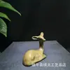 Arte de Cobre Antigo Ornamentos de Veado de Cobre Sólido Veado Antigo Totalmente de Cobre Mini Cervo Pequena Alça de Cobre Brincadeira de Cobre