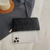 Carteira Grande Porta-Cartões Longa com Zíper Europeia e Americana Feminina Carteira de Armazenamento Portátil Clutch Simples em PU Embossado