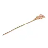 Nova Presilha de Cabelo Chinesa com Pedra de Cristal Rosa para Mulheres, Estilo Antigo, Exquisite, Presilha Tendência Nacional, Simples Moderna, Sensação de Alto Padrão, Presilha para Coque