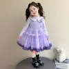Vestido de Niña Otoño 2026 Nuevo Conjunto de Falda de Gasa Kuromi para Niños Vestido de Princesa de Manga Larga para Niña Otoño