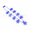 Nuevo Más Vendido al por Mayor Ropa Navideña Parpadeante Copo de Nieve Parpadeante LED Cadena de 9 Luces Collar Amazon Aliexpress