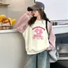 Sudadera para Niñas Estilo Primavera y Otoño Cuello Redondo Capa Base Pequeña y Mediana Niños Dibujo Animado Lindo Manga Larga con Felpa Venta al por Mayor Dropshipping