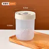 Taza de leche de soja para el desayuno, grado alimenticio, apta para microondas, taza para leche y avena, taza portátil para llevar, botella de agua