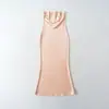 Vestido tubinho strapless da marca Z, vestido longo de cetim emagrecedor transfronteiriço, moda feminina atacado verão 2026, estilo europeu e americano ZA