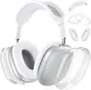 Adecuado para Funda Protectora Airpodsmax Auriculares Bluetooth Apple Funda de Silicona Montados en la Cabeza TPU Transparente Almohadilla para la Oreja Funda Protectora