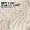 Cubrecama acolchado de algodón para dormitorio estudiantil, apto para todas las estaciones, sábana de cama individual de algodón puro, colchoneta de colchón delgada antideslizante 90x190