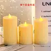 Luz de Vela Digital LED de Engranaje de Plástico Transfronteriza Vela Oscilante Artificial Luz de Decoración de Boda Estilo Ins Adornos de Atmósfera