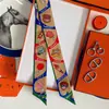 Bufanda Popular de Seda Transfronteriza Doble Propósito Diadema de Seda con Estampado de Caballero Francés H Seda de Morera 18 Mumi para Mujer