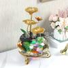 Transmisión en Vivo Adornos de Fuente de Agua Pequeños de Escritorio para Interiores Atrae Fortuna Fuente de Origen Decoración de Oficina para Peceras de Feng Shui