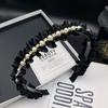 Moda 2024 Nuevo Estilo Saliente Pinza para el Cabello Aro para el Cabello Moda Femenina Elegante Retro Combinable Saliente Lujo Ligero Diadema para Lavar la Cara