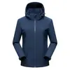 Chaquetas Soft Shell Suaves para Hombre y Mujer para Exteriores de Otoño e Invierno, Chaquetas Soft Shell con Capucha y Cuello Alto Cortavientos e Impermeables, Chaquetas de Montañismo con Forro de Terciopelo